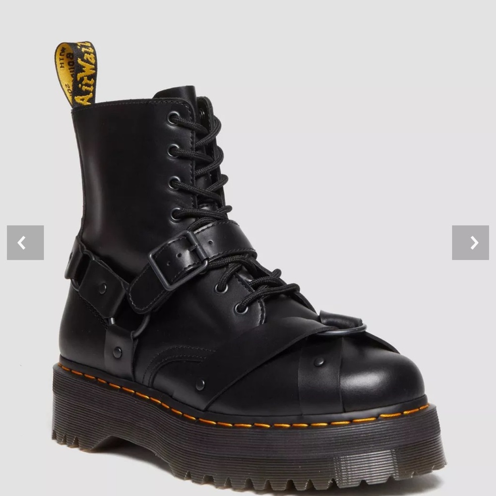 Jadon Harness Leather Dr. Martens Platform Boots - Never worn!!